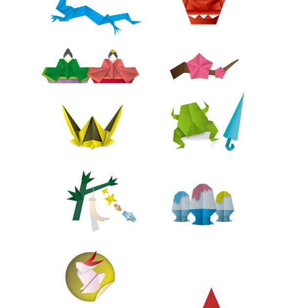 折り紙シリーズここまで出来た。でももう力尽きます。