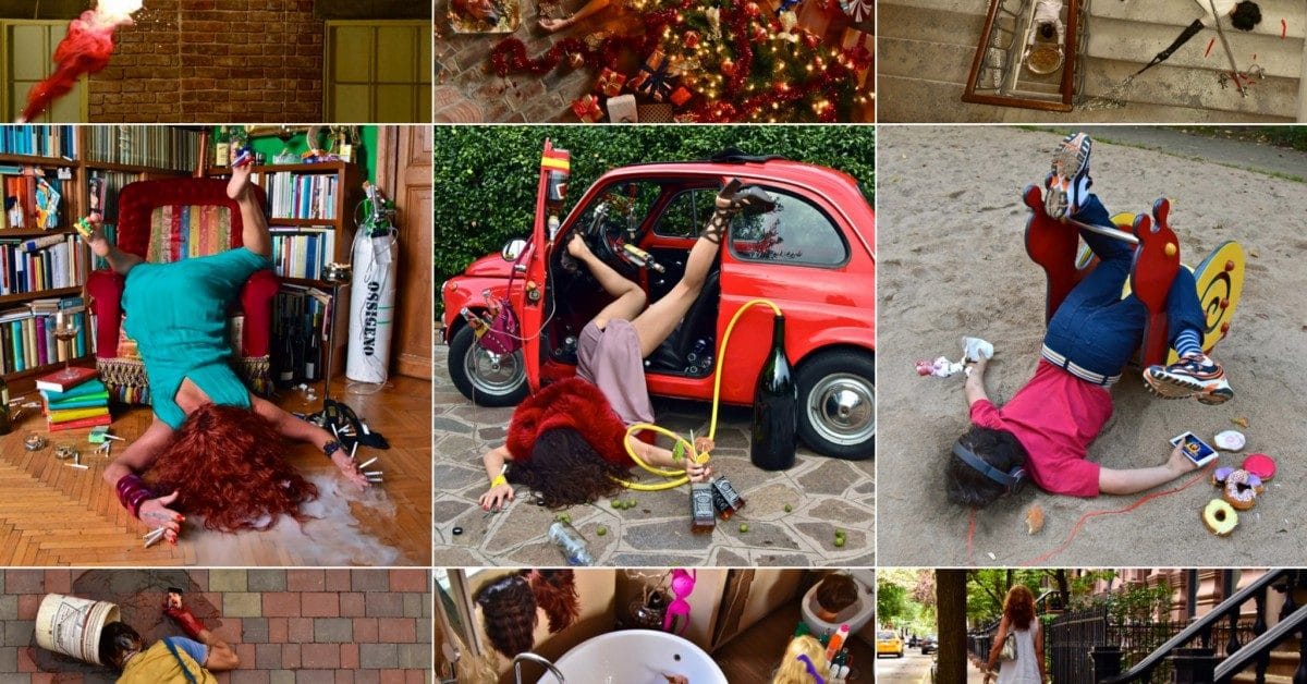 嘘のようなズッコケ写真が「生きる」ってことのおかしみを見せる