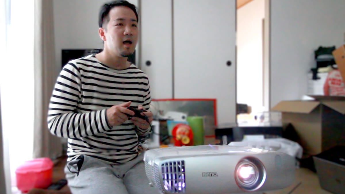 Person standing in a kitchen