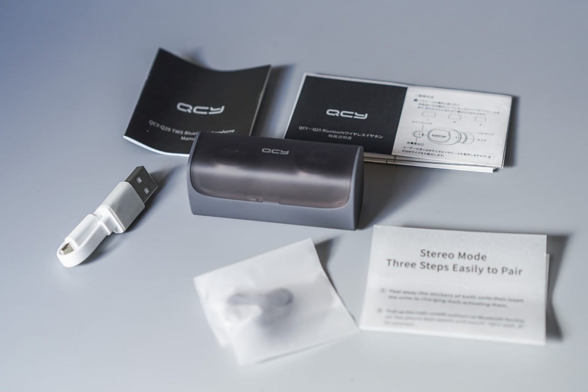 A close up of items on display