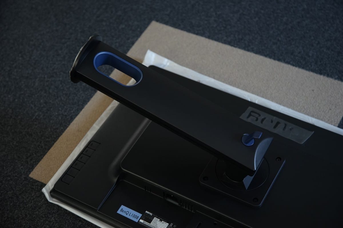 A black video game console