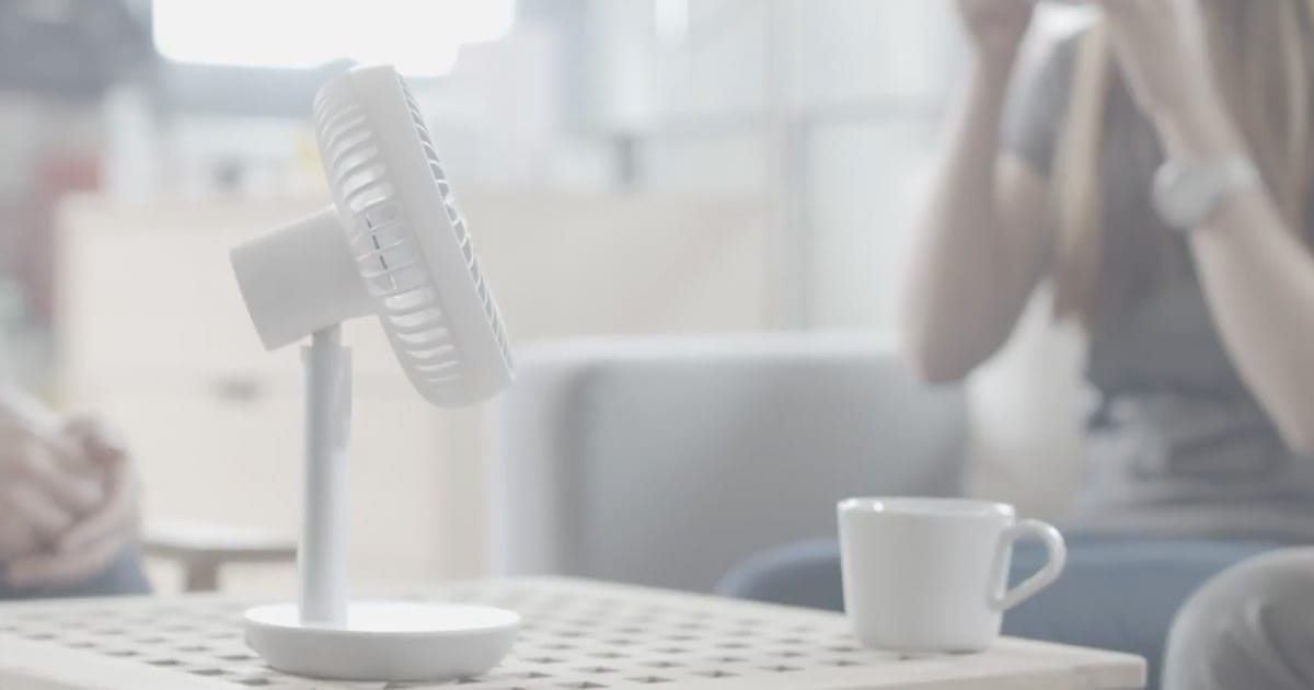 デザインのよい充電式コードレス扇風機「 LUMENA(ルーメナー) 」を Makuake でゲット